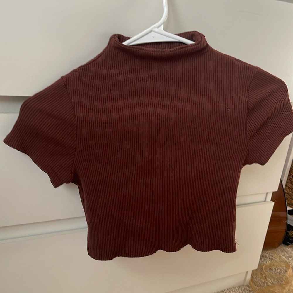 Fashion nova brown crop top size M